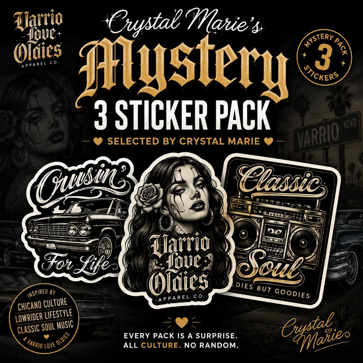 Crystal Marie's Mystery 3 Sticker Pack